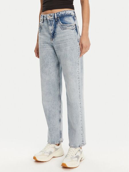 Tommy Jeans Jeansy Layla DW0DW21418 Niebieski Straight Fit. Niebieskie jeansy damskie Tommy Jeans. Za 279.99 zł.