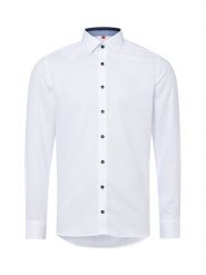 Finshley & Harding koszula biznesowa Mężczyźni Slim Fit Bawełna biały, 44. Białe koszule męskie Finshley & Harding, m, bez wzorów, z bawełny, bez kołnierzyka, bez ramiączek. Za 199.95 zł.