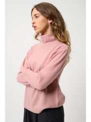 AUTHENTIC CASHMERE Kaszmirowy sweter "Cheviot" w kolorze jasnoróżowym rozmiar: S. Różowe golfy damskie AUTHENTIC CASHMERE, s, bez wzorów, z kaszmiru, bez ramiączek. Za 417.45 zł.