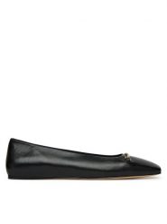 MICHAEL Michael Kors Baleriny Lena 40S5LEFP1L Czarny. Czarne baleriny damskie MICHAEL Michael Kors, bez wzorów, ze lnu, bez obcasa. Za 439.99 zł.
