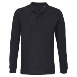 Koszulka Polo Z Długim Rękawem Dla Dorosłych Unisex Planet. Czarne bluzki damskie SOL'S, s, bez wzorów, casualowe, bez kołnierzyka, bez ramiączek. Za 113.99 zł.
