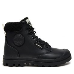 Trapery Palladium. Czarne trapery damskie Palladium, bez obcasa. Za 469.99 zł.