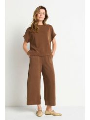 Rich & Royal Koszulka w kolorze jasnobrązowym rozmiar: XS. Brązowe bluzki damskie Rich & Royal, xs, bez wzorów, bez kołnierzyka, bez ramiączek. Za 209.95 zł.