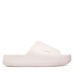 Klapki Nike. Czerwone klapki damskie Nike, bez wzorów, bez obcasa. Za 209.99 zł.