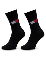 Tommy Jeans Skarpety długie 701228222 Czarny. Czarne skarpetki damskie Tommy Jeans, bez wzorów, z bawełny. Za 69.99 zł.