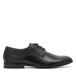Półbuty Lasocki. Czarne buty wizytowe męskie Lasocki, bez zapięcia. Za 249.99 zł.