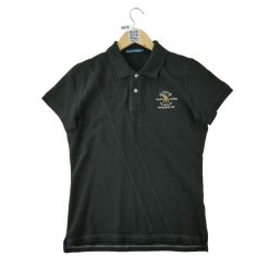 Second life - Polo Ralph Lauren koszulka damska z krótkim rękawem - Jak nowy. Czarne bluzki sportowe damskie Ralph Lauren, l, z tkaniny, bez kołnierzyka, bez ramiączek. Za 127.76 zł.
