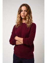 AUTHENTIC CASHMERE Kaszmirowy sweter "Etret" w kolorze bordowym rozmiar: XL. Czerwone swetry klasyczne damskie AUTHENTIC CASHMERE, xl, z kaszmiru, bez kołnierzyka. Za 295.86 zł.