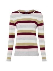 Brookshire Sweter z dzianiny Kobiety Bawełna szary|wielokolorowy, XL. Szare swetry klasyczne damskie brookshire, xl, z bawełny, bez kołnierzyka. Za 89.95 zł.