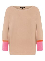 More & More Sweter w kolorze beżowo-różowym rozmiar: 44. Brązowe swetry klasyczne damskie MORE & MORE, s, z wiskozy, bez kołnierzyka. Za 127.35 zł.