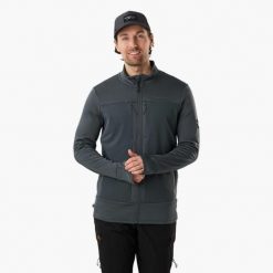 Kurtka męska Swedemount Trondheim Wind Mid Layer Full Zip z polaru. Zielone kurtki męskie SWEDEMOUNT, m, bez wzorów, z polaru, bez kaptura, do biegania. Za 249.99 zł.