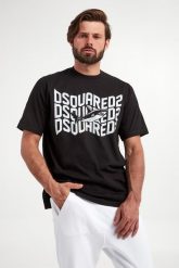 T-shirt męski DSQUARED2. T-shirty męskie Dsquared2, l, bez wzorów, bez kołnierzyka. W wyprzedaży za 870.35 zł.