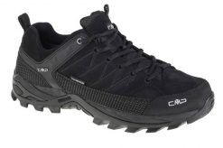 Buty trekkingowe CMP Rigel. Czarne buty trekkingowe męskie CMP, z materiału, bez zapięcia, outdoorowe. Za 349.99 zł.