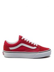 Vans Tenisówki Old Skool VN0A4BV5JV61 Czerwony. Czerwone trampki i tenisówki damskie Vans, bez wzorów, ze skóry. Za 219.99 zł.