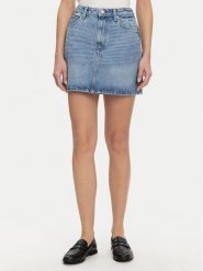 Tommy Hilfiger Spódnica jeansowa WW0WW44392 Niebieski Regular Fit. Niebieskie spódniczki damskie Tommy Hilfiger, bez wzorów, z bawełny. Za 249.99 zł.