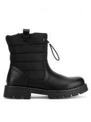 Nelli Blu Śniegowce CS6139-04 Czarny. Czarne kozaki dziewczęce Nelli Blu, bez wzorów, z materiału, bez obcasa. Za 159.99 zł.