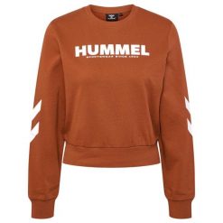 Bluza dla kobiet Hummel Legacy. Brązowe bluzy bez kaptura damskie HUMMEL, xs, bez wzorów, bez ramiączek, bez kaptura. Za 148.50 zł.