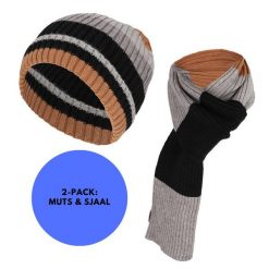 Czapka i szalik chłopięcy - Multi Camel - Moda - Jeden rozmiar. Brązowe szaliki dziecięce HEAT KEEPER, z wiskozy, bez ramiączek. Za 185.79 zł.