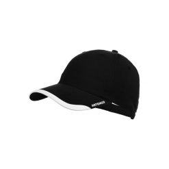 Miękka czapka z daszkiem do gry w tenisa TC100. Czarne czapki męskie ARTENGO, bez wzorów, z materiału. Za 19.99 zł.