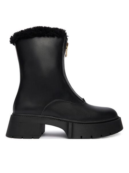 Coach Botki Leah Platform CCH86 Czarny. Czarne botki damskie Coach, ze skóry, bez obcasa, na płaskiej podeszwie, bez zapięcia. Za 1,649.00 zł.