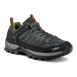 Buty trekkingowe męskie CMP Rigel Low Wp. Brązowe buty trekkingowe męskie CMP, z materiału, bez zapięcia, outdoorowe. Za 399.99 zł.