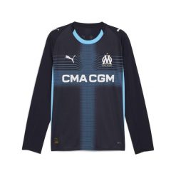 Męska koszulka wyjazdowa Olympique Marsylia 25/26 z długim rękawem PUMA. Niebieskie t-shirty sportowe męskie Puma, m, bez ramiączek, do piłki nożnej. Za 468.00 zł.