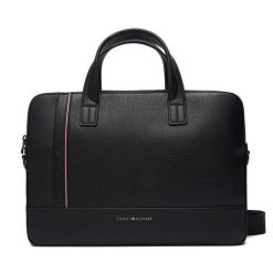 Torba na laptopa Tommy Hilfiger. Czarne torby na laptopa damskie Tommy Hilfiger, bez wzorów. Za 799.99 zł.
