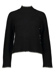 GAP Sweter w kolorze czarnym rozmiar: XL. Czarne golfy damskie GAP, xl, bez wzorów, bez ramiączek. Za 105.38 zł.