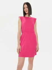 Vero Moda Sukienka letnia Emily 10305216 Różowy Regular Fit. Czerwone sukienki damskie Vero Moda, na lato, m, bez wzorów, z bawełny, bez kołnierzyka, bez ramiączek. Za 89.99 zł.