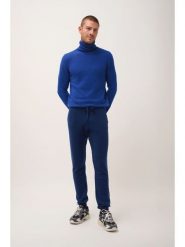 Just Cashmere Kaszmirowe spodnie "Gareth" w kolorze granatowym rozmiar: S. Niebieskie spodnie materiałowe męskie Just Cashmere, bez wzorów, z kaszmiru. Za 434.99 zł.