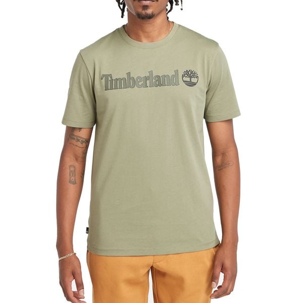T-Shirt Kennebec River Linear Logo Rozmiar S Zielony - TB0A5UPQ590. Zielone t-shirty męskie Timberland, m, bez wzorów, z bawełny, bez kołnierzyka. W wyprzedaży za 116.10 zł.
