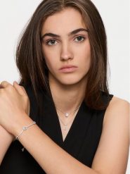 Michael Kors Bransoletka MKC1715CZ040 Srebrny. Szare bransoletki damskie Michael Kors, srebrne. Za 539.99 zł.