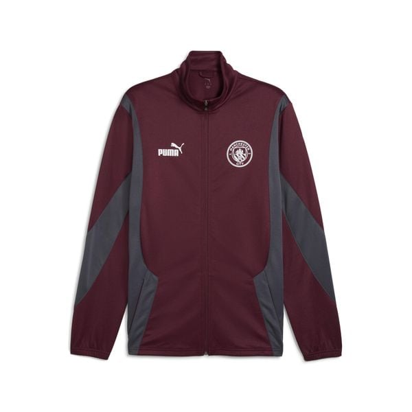 Męska kurtka Manchester City ftblNRGY+ PUMA Dark Rosette Stormy Slate Red Gray. Czerwone kurtki męskie Puma, na wiosnę, l, bez wzorów, z materiału, klasyczne, z kapturem. Za 292.80 zł.