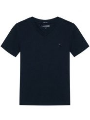 Tommy Hilfiger T-Shirt KB0KB04142 D Granatowy Regular Fit. Niebieskie t-shirty chłopięce Tommy Hilfiger, bez wzorów, z bawełny, bez ramiączek. Za 119.99 zł.