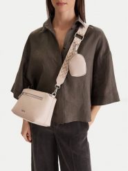 Lasocki Torebka CEO-LSK-X-011-09 Beżowy. Brązowe listonoszki damskie Lasocki, bez wzorów, z materiału, bez dodatków. Za 189.99 zł.