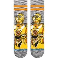 Skarpety Stance C3po Gold. Żółte skarpetki męskie Stance, bez wzorów. Za 114.17 zł.