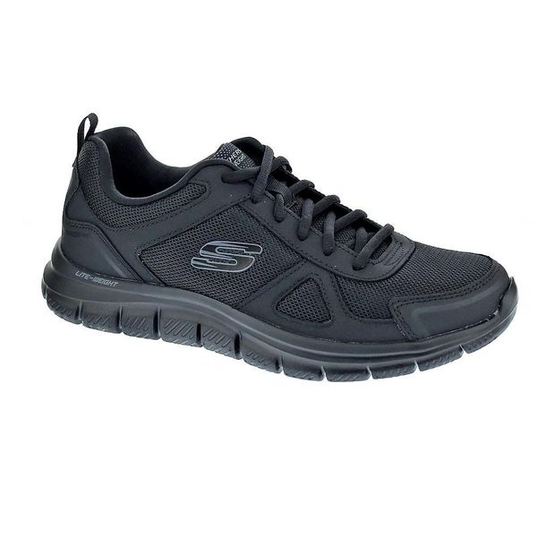 Buty na co dzień na trening męskie SKECHERS TRACK skóra siateczka. Czarne buty fitness męskie Skechers, na fitness i siłownię. Za 209.00 zł.