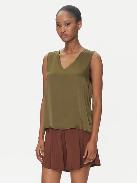 ViCOLO Bluzka TD0765 Zielony Regular Fit. Zielone bluzki damskie ViCOLO, s, bez wzorów, z syntetyku, bez ramiączek. Za 119.99 zł.