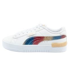 Buty Damskie Sportowe Puma Jada Olympic 382574 01 białe. Białe buty sportowe na co dzień damskie bez wzorów, ze skóry. Za 242.91 zł.