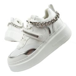 Buty Karl Lagerfeld Anakapri KL6354301S białe. Białe buty sportowe na co dzień damskie bez wzorów, ze skóry ekologicznej. Za 963.09 zł.