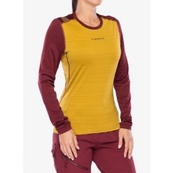 Bluza termoaktywna damska La Sportiva Tour Long Sleeve. Żółte bluzy bez kaptura damskie La Sportiva. Za 246.69 zł.