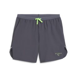 Męskie szorty 6" ULTRAWEAVE PUMA × HYROX PUMA Galactic Gray. Szare szorty męskie Puma, bez kołnierzyka. W wyprzedaży za 169.00 zł.