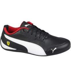 Buty sportowe Puma Sf Drift Cat 7. Czarne buty sportowe na co dzień damskie Puma, bez wzorów, ze skóry. W wyprzedaży za 390.00 zł.