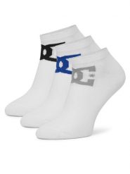 DC Shoes Skarpety krótkie AS_DC_04S_SS25 (3-PACK) Biały. Białe skarpetki damskie DC Shoes, bez wzorów, z bawełny. Za 29.99 zł.