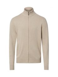 Nils Sundström sweter Mężczyźni Bawełna (100%) beżowy, XXXL. Brązowe kardigany męskie Nils Sundström, m, bez wzorów, z bawełny, eleganckie, bez kołnierzyka. Za 249.95 zł.