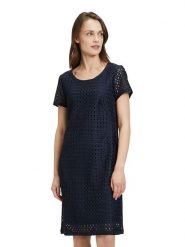 Betty Barclay Sukienka w kolorze granatowym rozmiar: 38. Niebieskie sukienki damskie Betty Barclay, bez wzorów, bez kołnierzyka, bez ramiączek, midi. Za 149.31 zł.