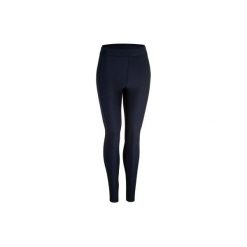Legginsy fitness kardio damskie 120 granatowe. Niebieskie legginsy damskie DOMYOS, l, bez wzorów, z elastanu, na fitness i siłownię. Za 64.99 zł.