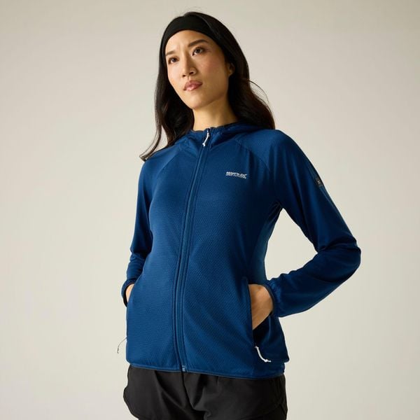 Damska bluza polarowa Huntdale z kapturem i zamkiem błyskawicznym. Zielone bluzy z kapturem damskie Regatta, m, z elastanu. Za 135.99 zł.
