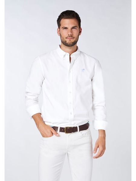 Polo Sylt Koszula - Regular fit - w kolorze białym rozmiar: M. Białe koszule męskie Polo Sylt, m, bez wzorów, bez kołnierzyka, bez ramiączek. Za 98.95 zł.