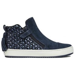 Geox tenisówki dziewczęce Kalispera 37 niebieski. Niebieskie buty sportowe dziewczęce Geox, bez wzorów, z gumy, bez zapięcia. W wyprzedaży za 215.00 zł.
